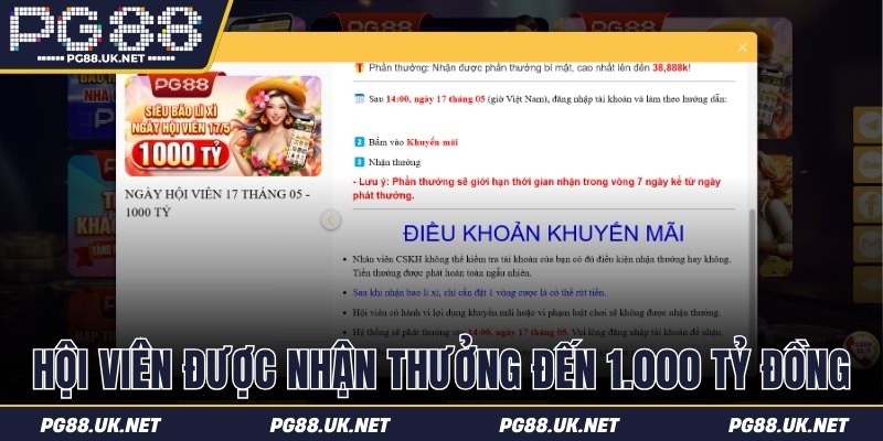 Hội viên được nhận thưởng đến 1.000 tỷ đồng