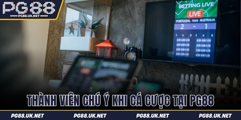 Thành viên chú ý khi cá cược tại PG88