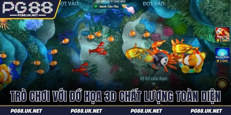 Trò chơi với đồ họa 3D chất lượng toàn diện